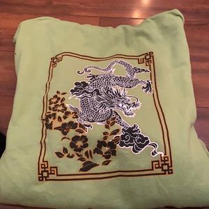 Green Urban Outfitters Hoodie - No strings